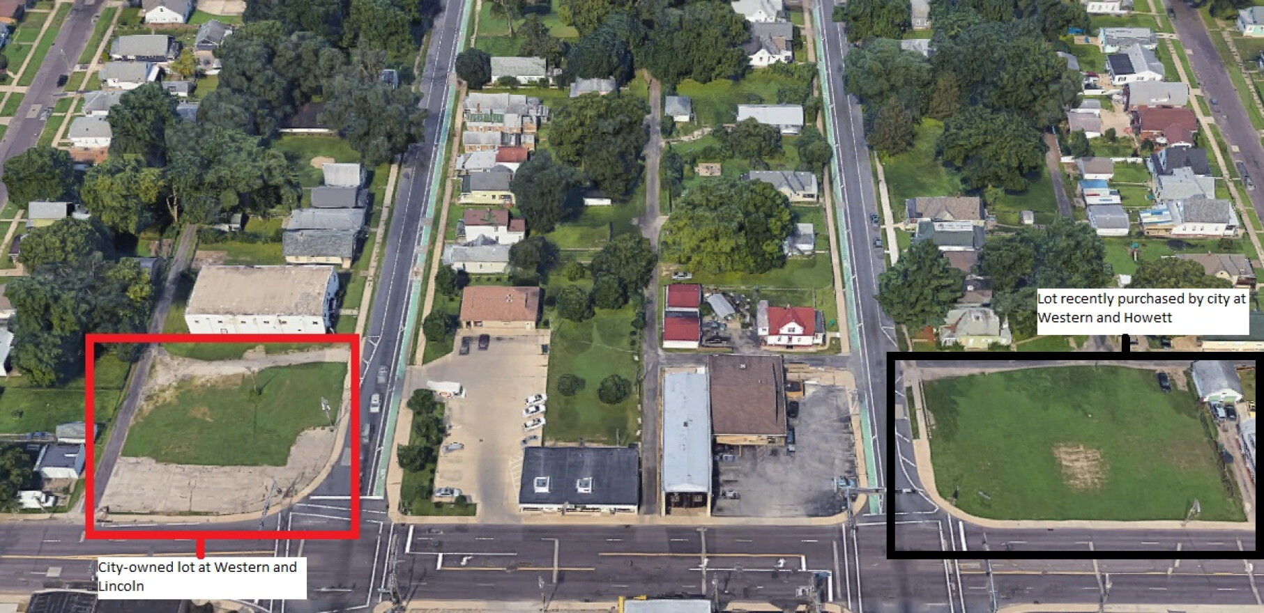 The two lots in question